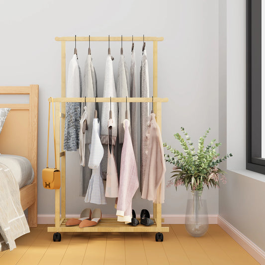 Bamboo Garment Rack - Treva's Designs