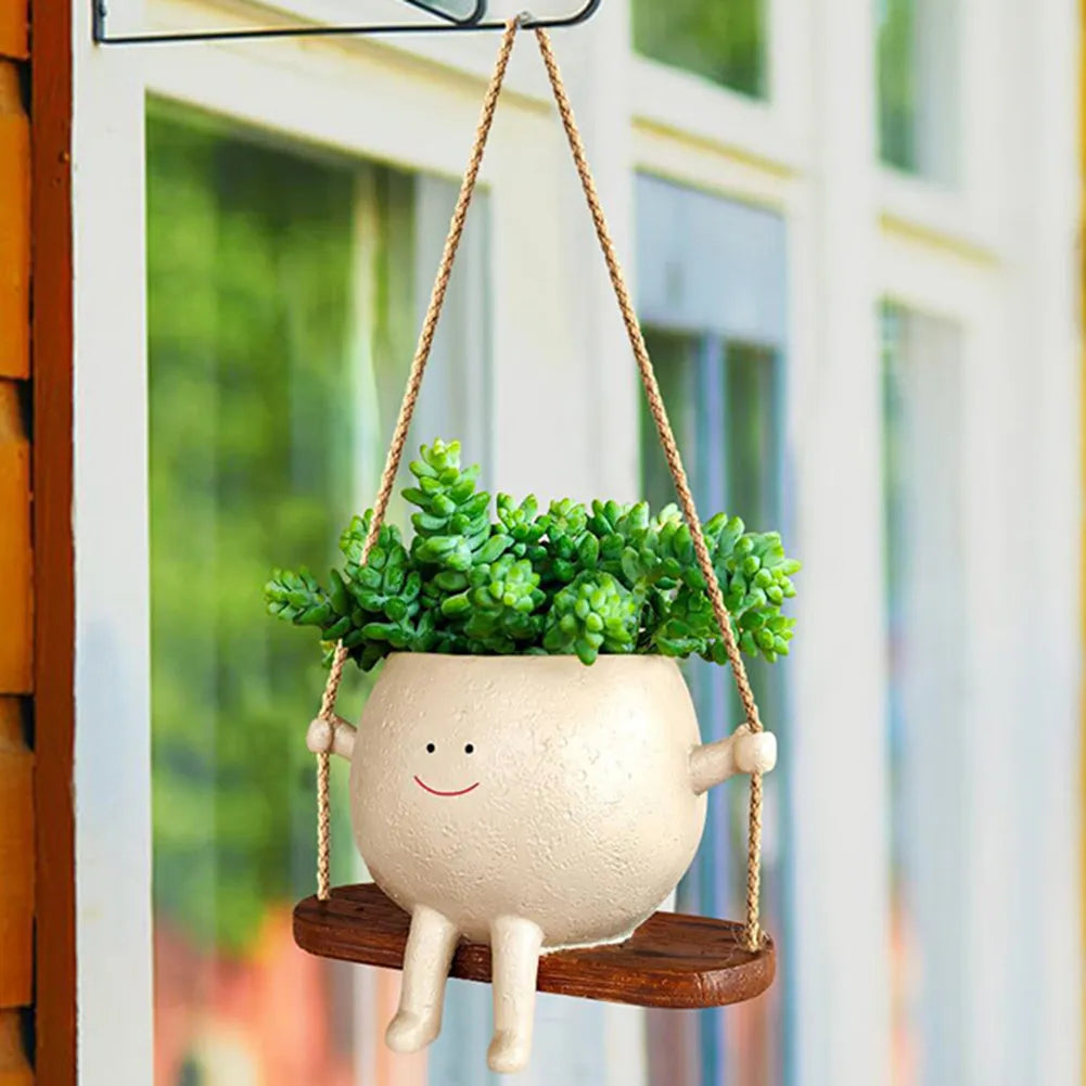 Flower Pot Wall Planter Swing - Treva's Designs