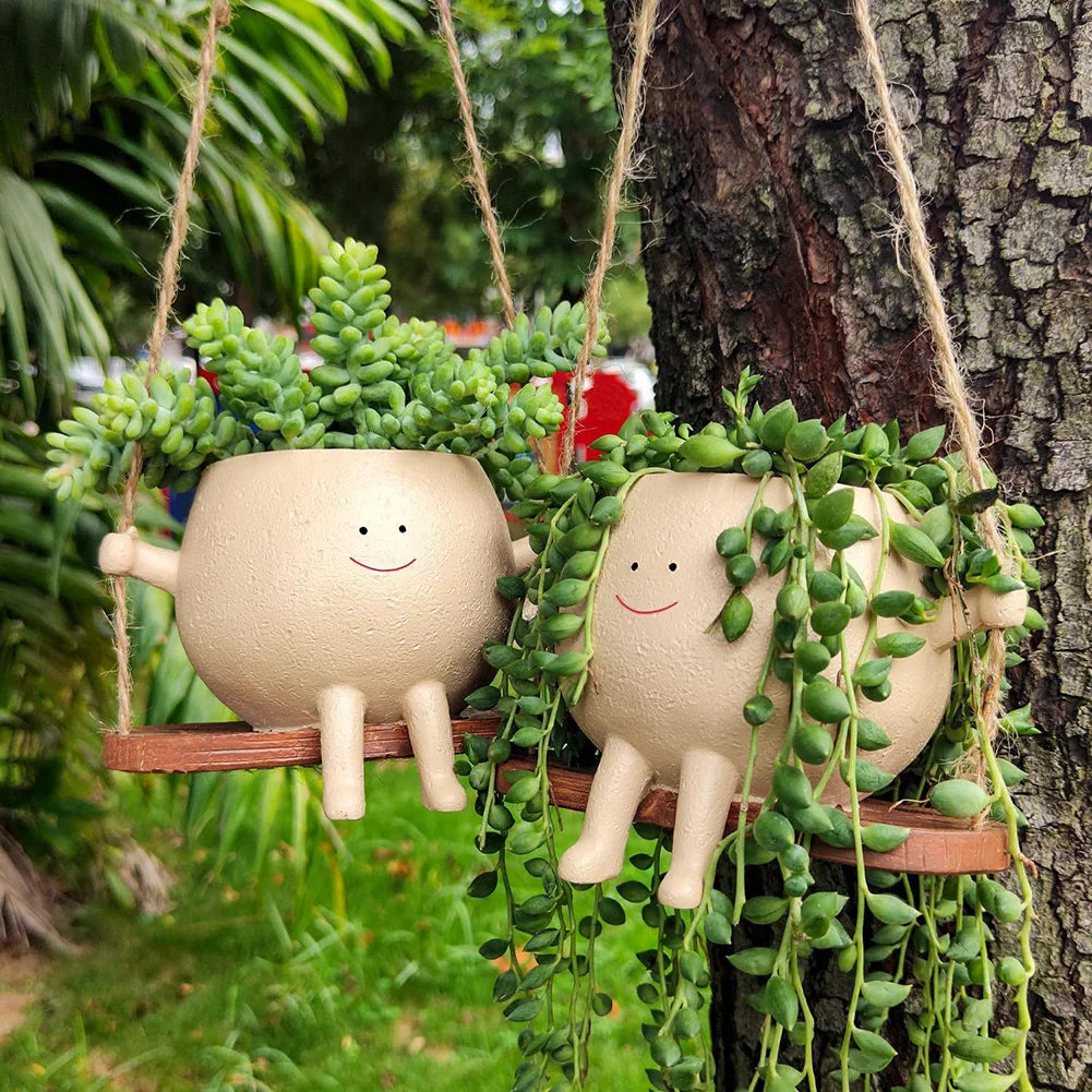 Flower Pot Wall Planter Swing - Treva's Designs