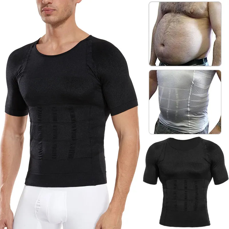 Men Slimming Body Shaper Compression Shirt Gynecomastia Slim Shapewear Belly Shapers Tummy Reducing Tops Waist Trainer Shapewear - Treva's Designs