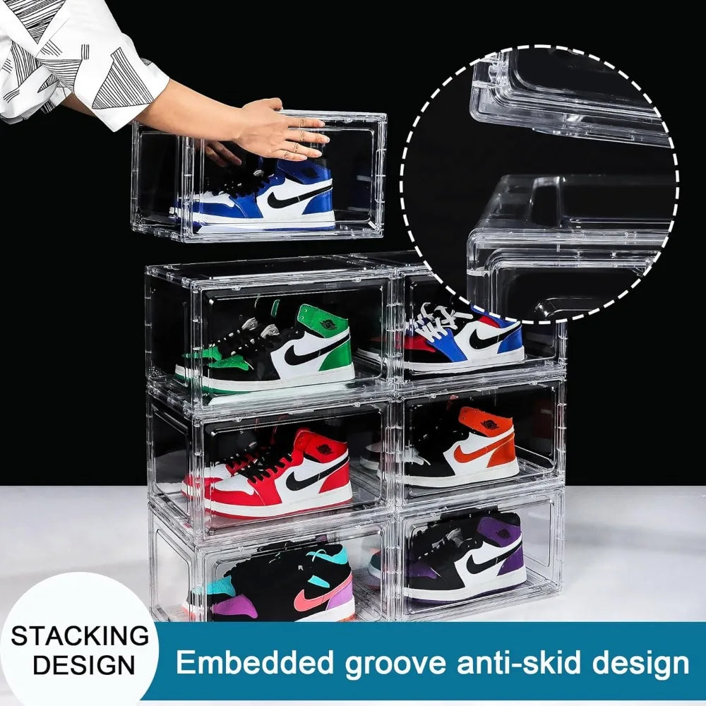 Stackable Plastic Sneaker Box - Treva's Designs