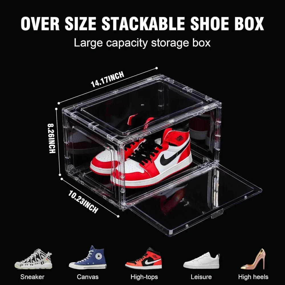 Stackable Plastic Sneaker Box - Treva's Designs