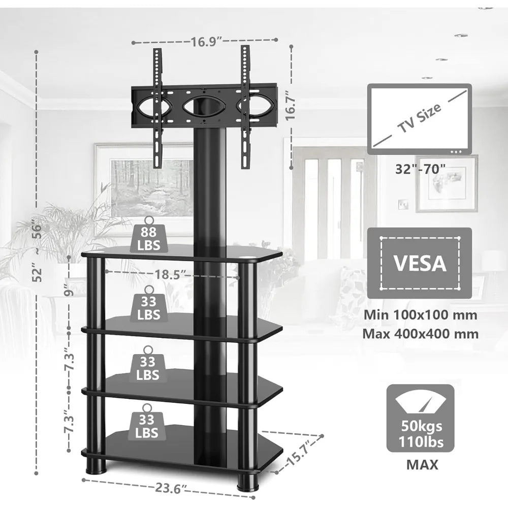 Flat/Curved Screen Dresser Wall Tv Cabinet - Treva's Designs