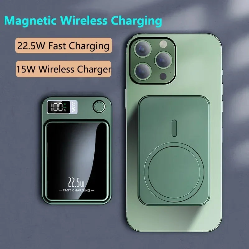 Magnetic Qi Wireless Charger Power Bank - Treva's Designs