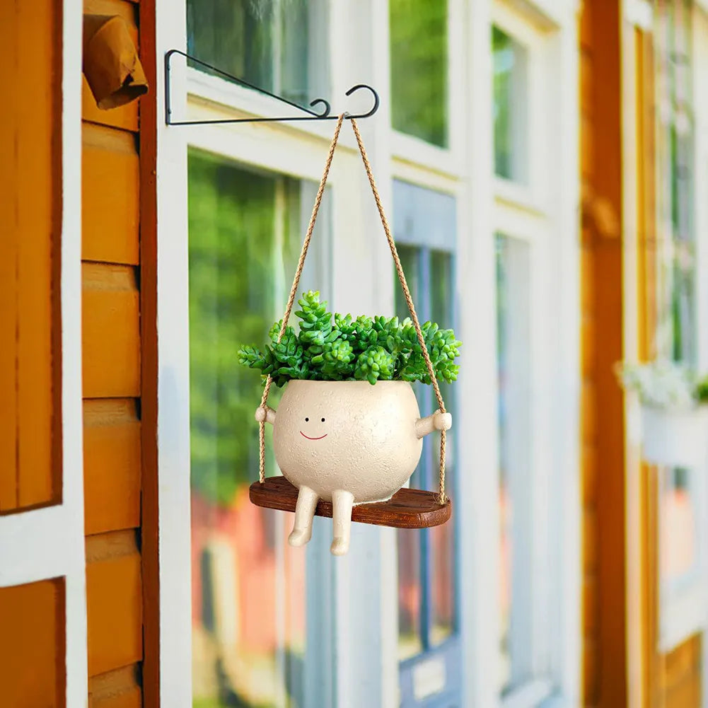 Flower Pot Wall Planter Swing - Treva's Designs