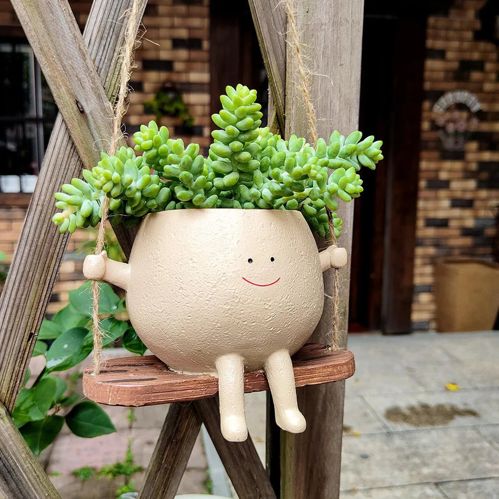 Flower Pot Wall Planter Swing - Treva's Designs