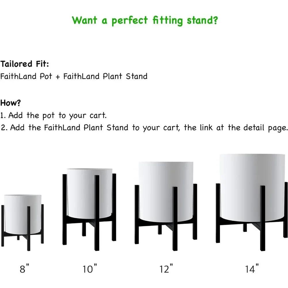 FaithLand Plant Pot 14 inch - Treva's Designs