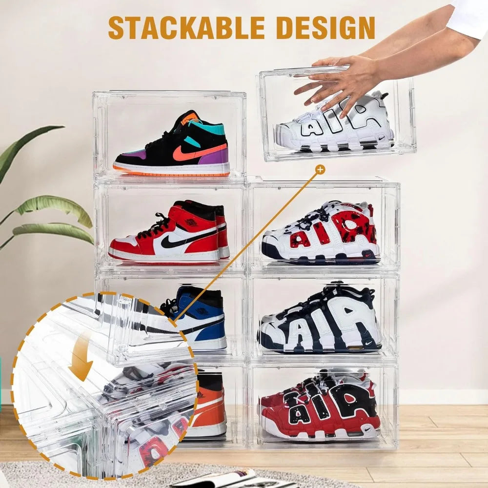 Stackable Plastic Sneaker Box - Treva's Designs